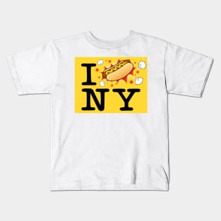 I Love HOT DOG New York Kids T-Shirt